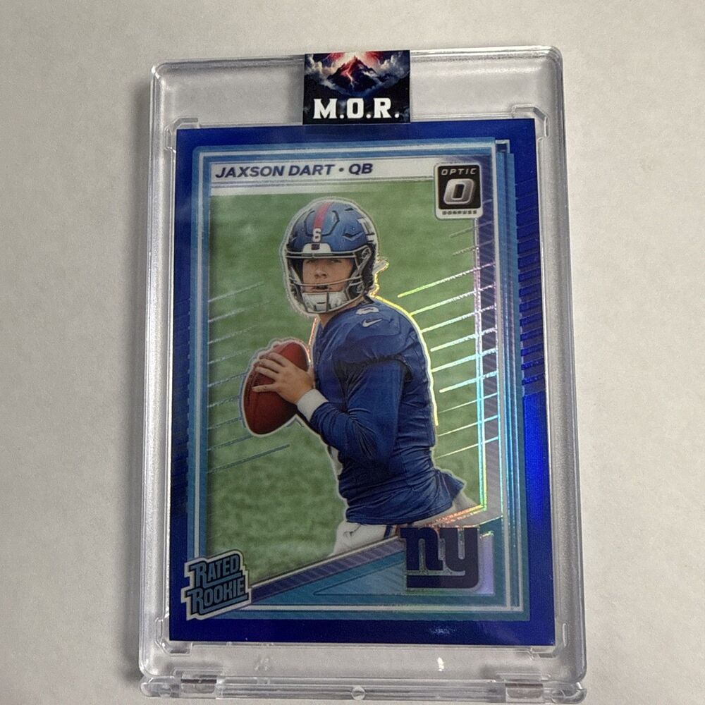 Panini Donruss Optic Jaxson Dart Rated Rookie Blue Prizm #273-  237/249  Giants